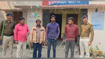 शराब पीकर हंगामा करने के आरोप में तीन गिरफ्तार