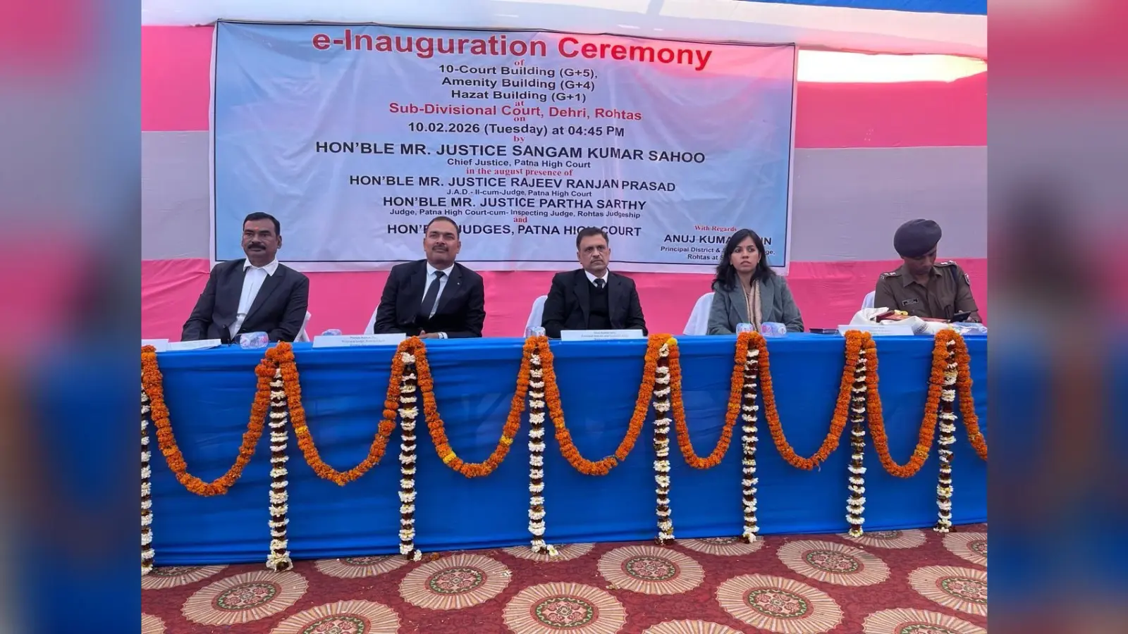 मुख्य न्यायाधीश ने डेहरी के नये न्यायालय भवन का किया वर्चुअल उद्घाटन