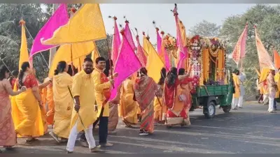 आस्था और अटूट विश्वास का प्रतीक : सूर्यगढ़ा से निकली खाटू श्याम की भव्य निशान यात्रा