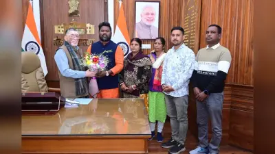 निजी सुरक्षाकर्मियों ने राज्यपाल से की मुलाकात