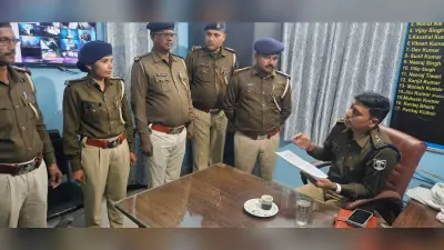 Bhagalpur news एसएसपी ने किया तीन थानों का निरीक्षण, लापरवाही पर मांगा स्पष्टीकरण