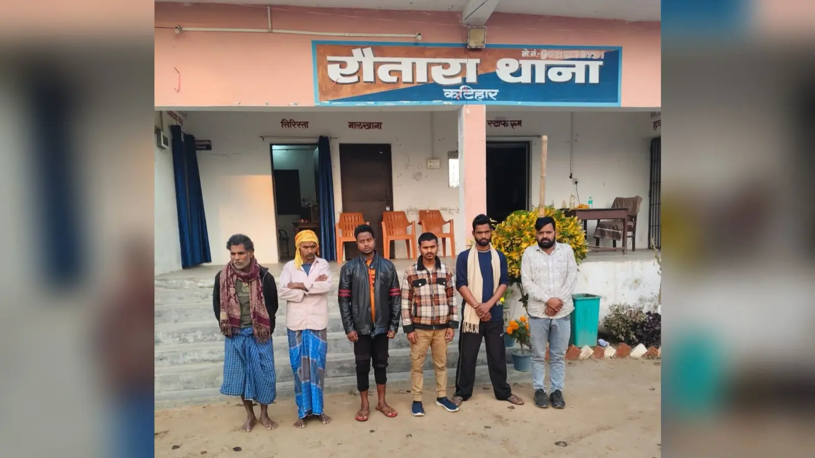 पुलिस की छापेमारी में छह शराबी गिरफ्तार