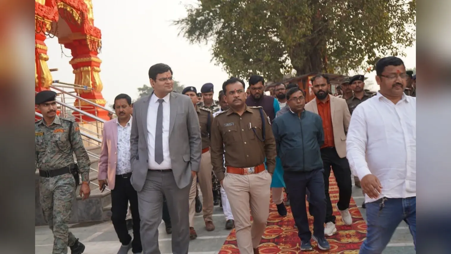 डीएम व एसपी ने सुंदरनाथ धाम का किया निरीक्षण
