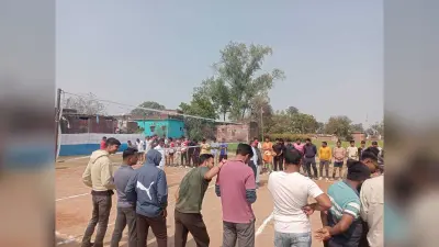 महादेव सिमरिया में जिला स्तरीय वाॅलीबॉल टूर्नामेंट का रोमांचक आगाज