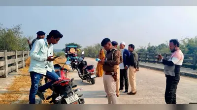पुलिस ने चलाया वाहन जांच, एक फरार वारंटी गिरफ्तार