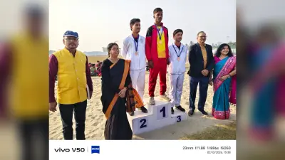 केबी झा कॉलेज के छात्र सुलभ ने भाला फेंक स्पर्धा में सवर्ण पदक जीता