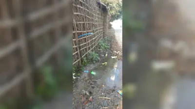 नाली में बह रहा नल जल योजना का पानी