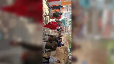 महाशिवरात्रि को लेकर निकाला गया फ्लैग मार्च