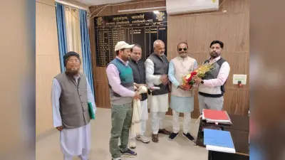 बायसी विधानसभा प्रभारी ने एसडीओ का किया स्वागत