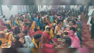 माना मातृ-पितृ पूजन दिवस, बच्चों ने माता-पिता की पूजा