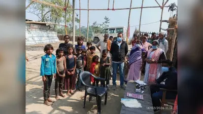 फुलकाहा के शर्मा टोला में चिकन पॉक्स पीड़ित बच्चों का शुरू हुआ इलाज