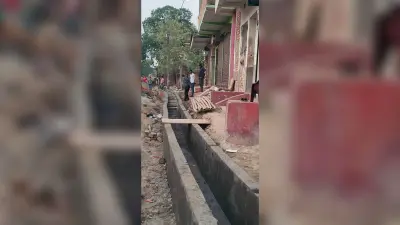 हल्की बारिश में डूबने वाली गलियां अब सूखी
