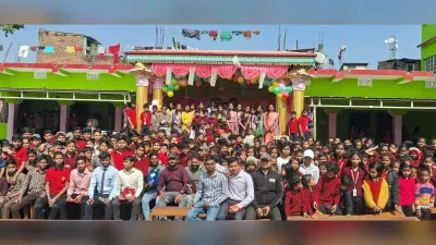 दशवीं कक्षा के उत्तीर्ण छात्रों को सम्मानित कर मनाया गया फेयरवेल समारोह