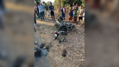 Giridih News :दुर्घटना में बाइक सावर युवक की मौत