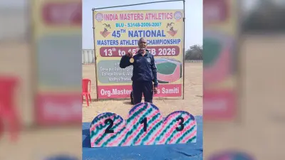 Achinto Pramanik master athlete won gold medal : 72 वर्षीय अचिंतो प्रमाणिक ने जीते तीन स्वर्ण पदक