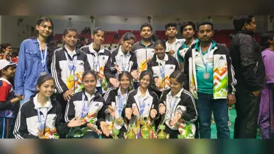 राज्यस्तरीय खेल महोत्सव उमंग में वालीबॉल में केईसी ने मारी बाजी