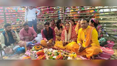 चंगेरी में शिव-पार्वती मंदिर निर्माण के लिए किया भूमि पूजन