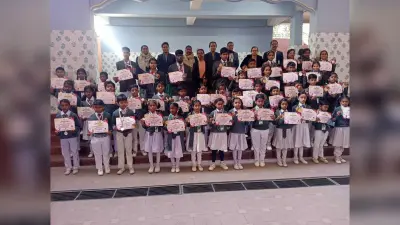 अंतरराष्ट्रीय हिंदी ओलिंपियाड में बेहतर प्रदर्शन करने वाले विद्यार्थी सम्मानित
