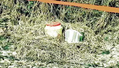 कैनलपाड़ा में पुआल के नीचे मिले दर्जनों बम, इलाके में हड़कंप