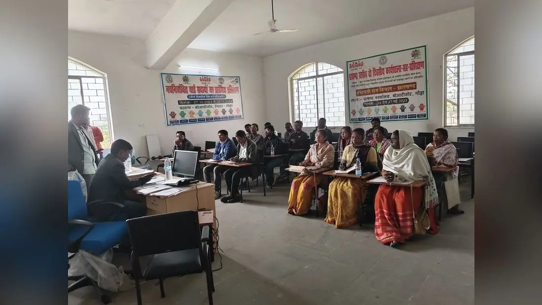 पेसा कानून के तहत योजना चयन व ग्राम सभा संचालन को लेकर दिया गया प्रशिक्षण