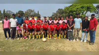 अंतर जिला महिला फुटबॉल के लिए जिला महिला फुटबाल टीम की घोषणा