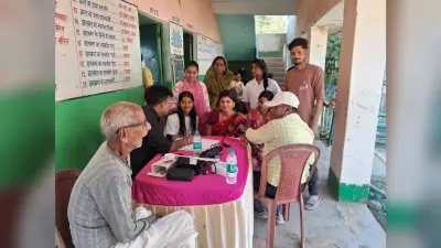 श्रीपुर के स्वास्थ्य शिविर में 45 मरीजों की हुई जांच