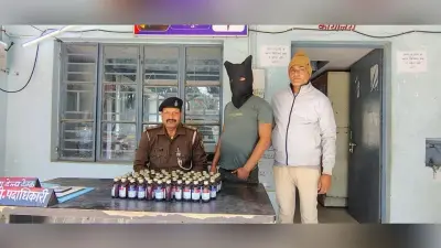 80 बोतल कोडिन युक्त कफ सिरप किया बरामद
