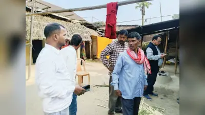 बीडीओ ने सर्वेक्षण कार्य का लिया जायजा