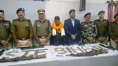 नक्सली कमांडर सुरेश कोड़ा के सरेंडर के साथ मुंगेर बना नक्सल मुक्त जिला