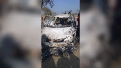 वाहन की टक्कर से पेड़ से टकरायी कार, युवक की मौत