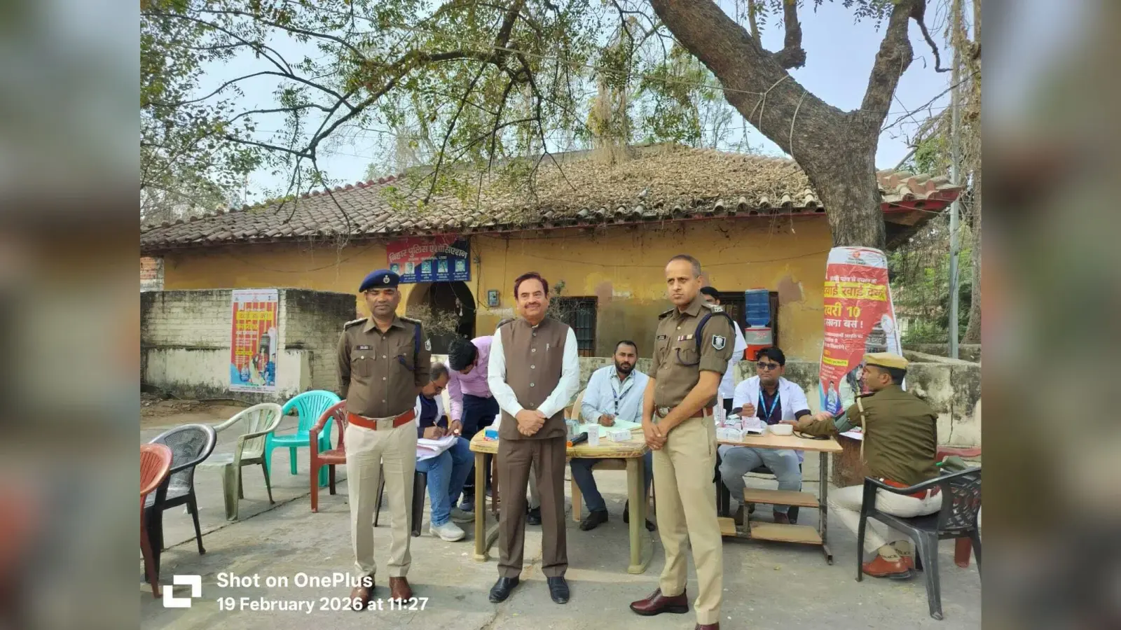 181 पुलिस कर्मियों के रक्तचाप की जांच