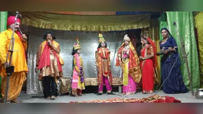 रासलीला में उमड़ी श्रद्धालुओं की भीड़