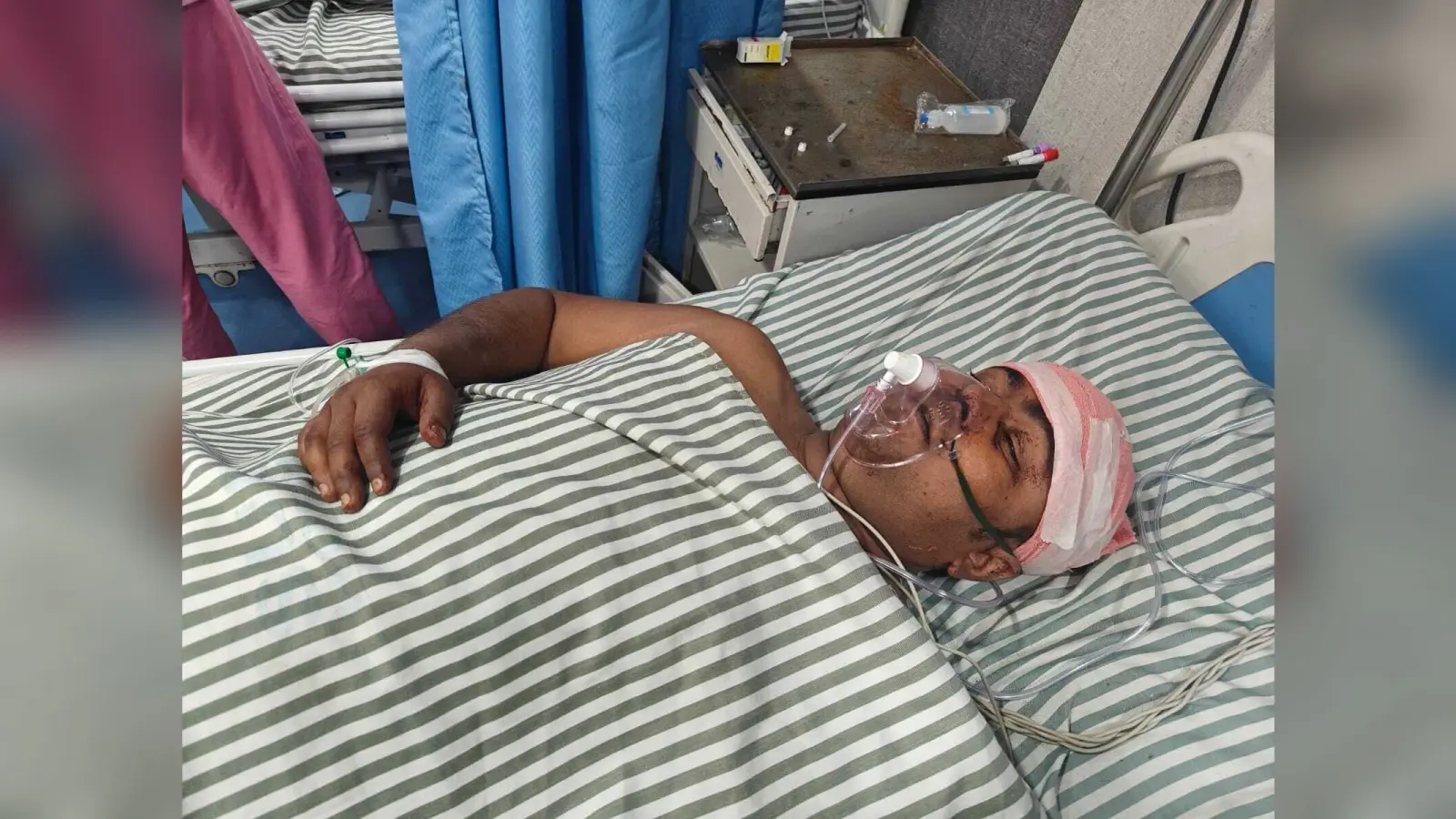 तेज रफ्तार स्कॉर्पियो अनियंत्रित होकर पुल की रेलिंग से टकरायी, सीओ समेत पांच जख्मी
