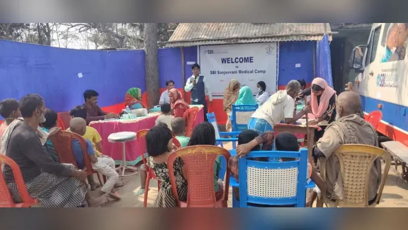 शिविर में 216 मरीजों की स्वास्थ्य जांच