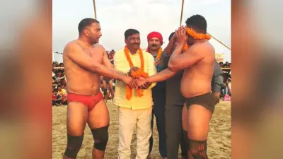 Bhagalpur news दंगल में जम्मू-कश्मीर के राकेश पहलवान बने विजेता