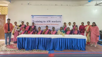 आंगनबाड़ी सेविका का तीन दिवसीय प्रशिक्षण