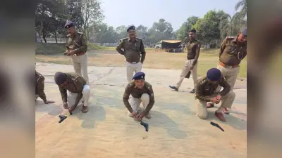 पुलिस पदाधिकारी व कर्मियों ने किया लक्ष्यभाष