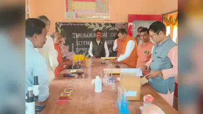 सरस्वती शिशु विद्या मंदिर में साइंस लैब का शुभारंभ