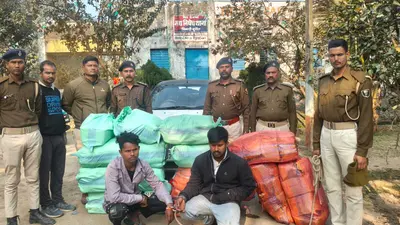 1350 बोतल नेपाली शराब जब्त, दो तस्कर गिरफ्तार