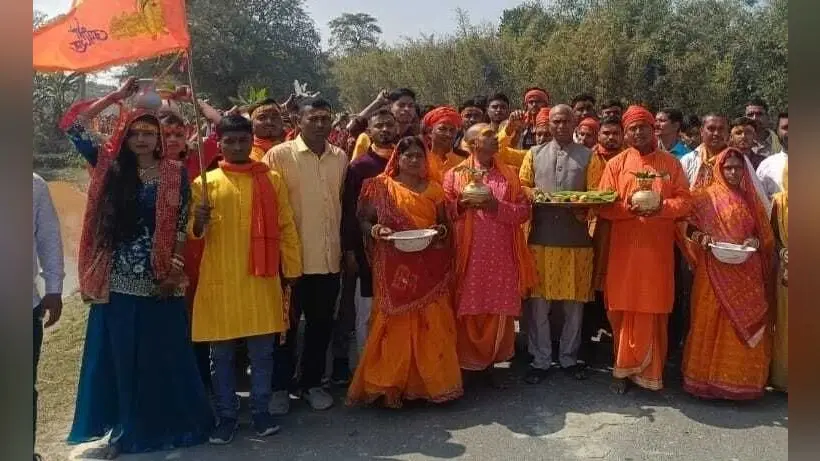 सात दिवसीय महाविष्णु यज्ञ का शुभारंभ