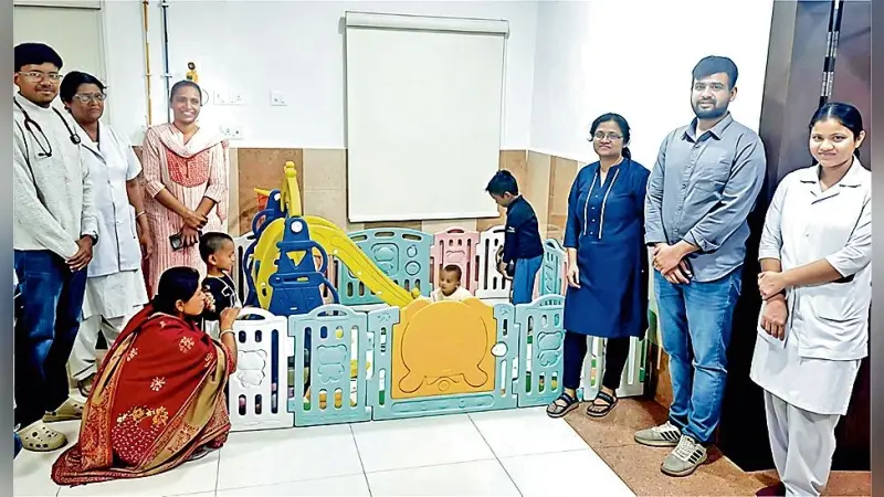 बर्नपुर अस्पताल के शिशु वार्ड में नयी पहल