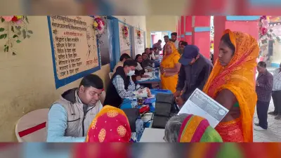 नवनिर्मित कुआं के पूजन पर लगा स्वास्थ्य शिविर, 700 मरीजों को मिला नि:शुल्क इलाज