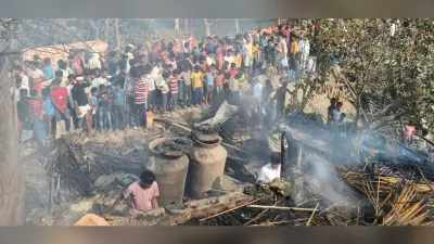 अगलगी में घर जला, लाखों की संपत्ति जलकर खाक