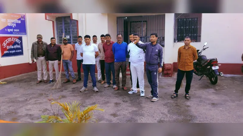थाना परिसर में मनाया पुलिस सप्ताह दिवस
