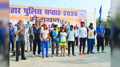 पांच किलोमीटर मैराथन ने बढ़ाई फिटनेस और सामाजिक जागरूकता