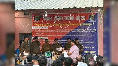 थाना परिसर में एक युद्ध नशा के विरुद्ध जागरूकता कार्यक्रम आयोजित