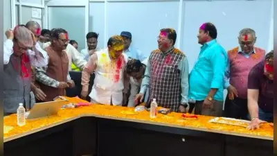 मुंगेर विश्वविद्यालय के सिंडिकेट सभागार में मनायी गयी होली मिलन समारोह