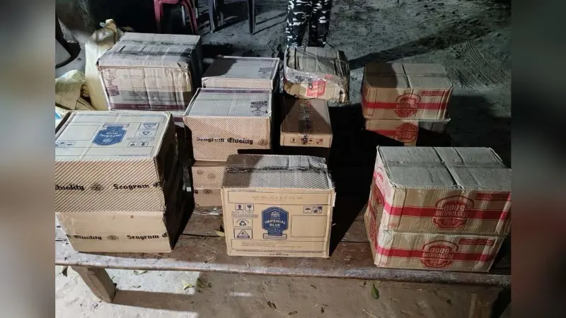 नहर किनारे मक्के के खेत से 173 लीटर विदेशी शराब बरामद