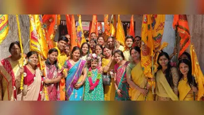 खाटू श्याम की शोभायात्रा निकाली