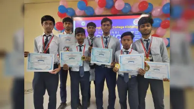 सीवी रमन टैलेंट परीक्षा में नवोदय के सात छात्र सम्मानित